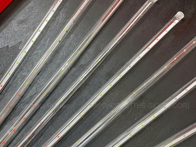 Bộ 08 ống đèn Led sao băng nhiều màu (Led 1 chiều - Cắm điện) D45cm LED-KHAC-02